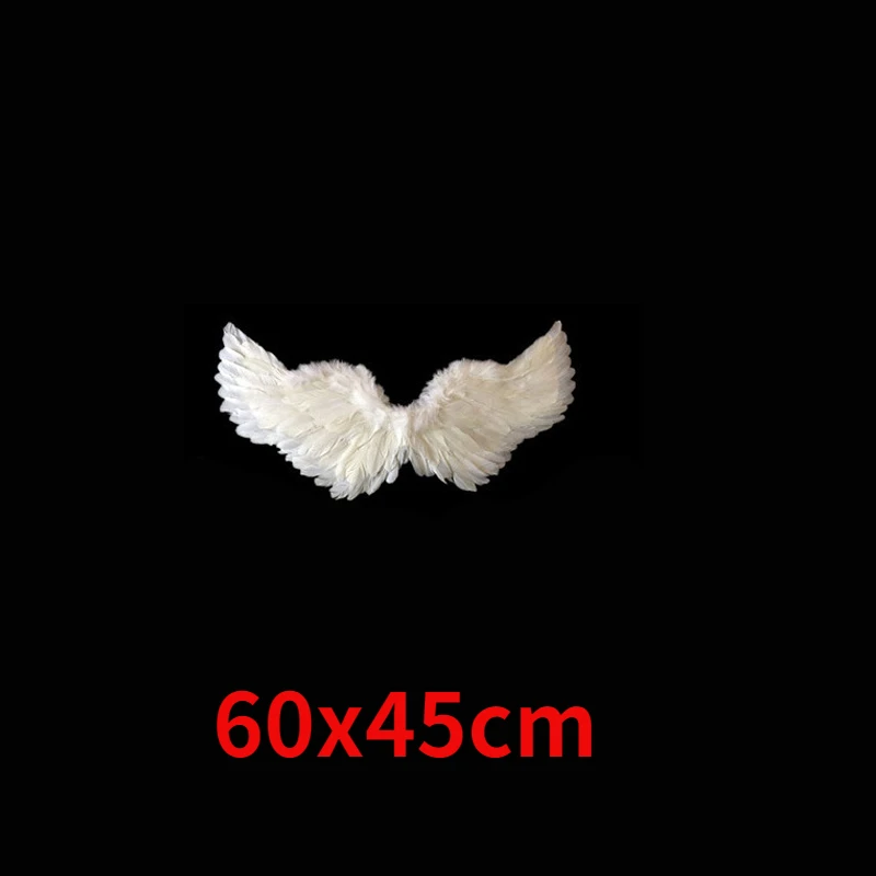 Angel Wings White Feathers Flying Swallow Performed Halloween Props Bride Flower Girl Dressed Up Cosplay Anime Costumes