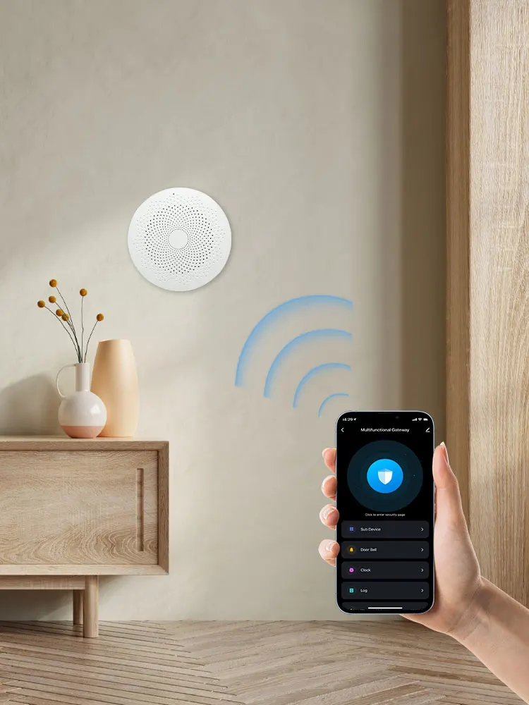 MEIAN Tuya Alarm Gateway Zigbee Alarm Gateways Wireless Intelligent Mainframe