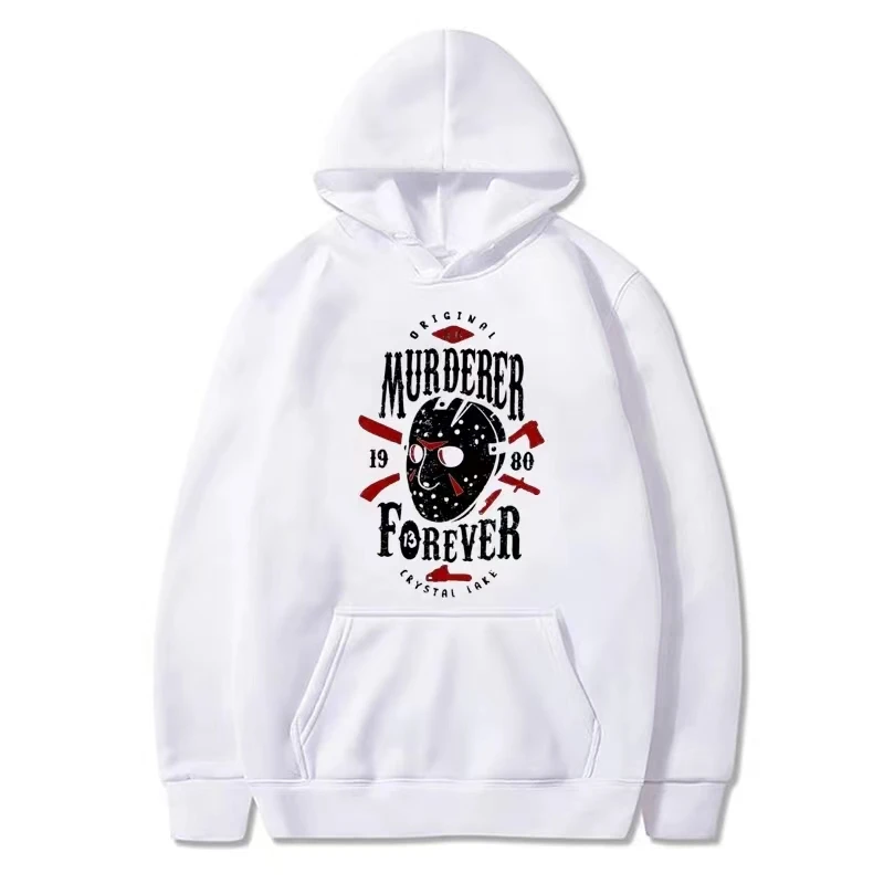 

Jason·Voorhees Hoodies Casual Streetwear Horror Graphic Sweatshirts Women/Men Oversized Breathable Hoody Y2k Harajuku Unisex