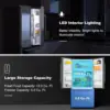 18FS5S16 French Door Refrigerator with Installed Ice Maker and Bottom Freezer Adjustable Electrical Thermostat Control 4