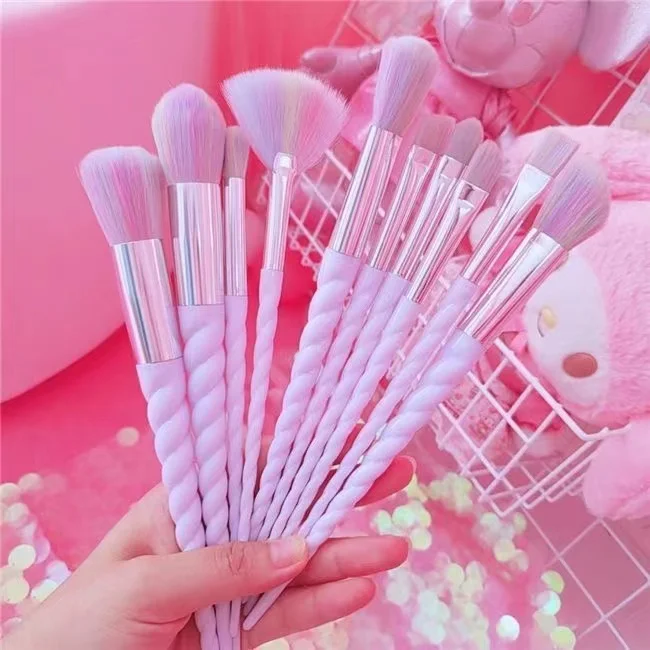 Description Picture 4 of item10pcs Makeup Brushes Set Soft Hair Foundation Brush Powder Blush Contour Eyebrow Eyeshadow Women Cosmetic Blending Make Up Tools