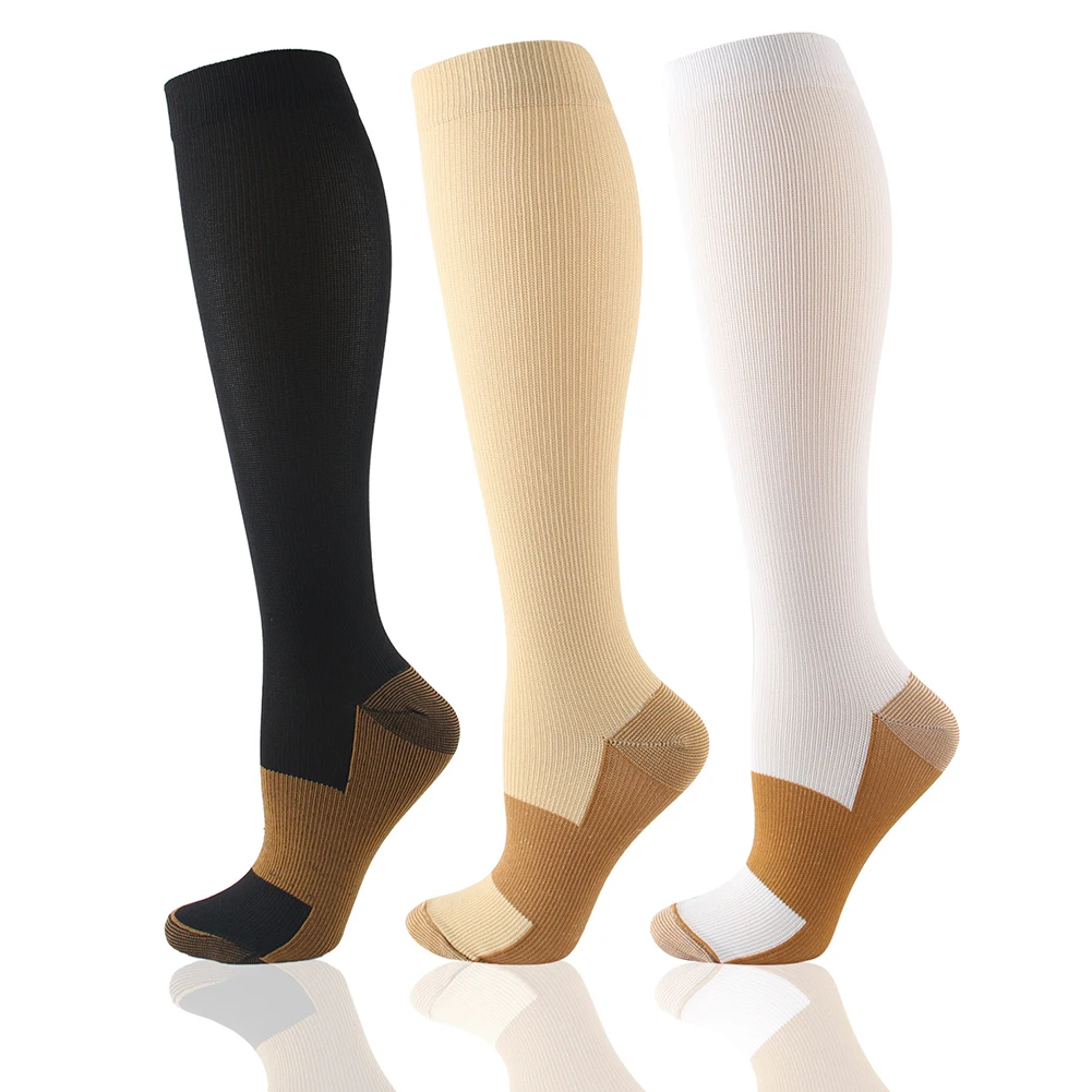 Unisex Sports Flight Socks Copper Compression Socks Running Hiking