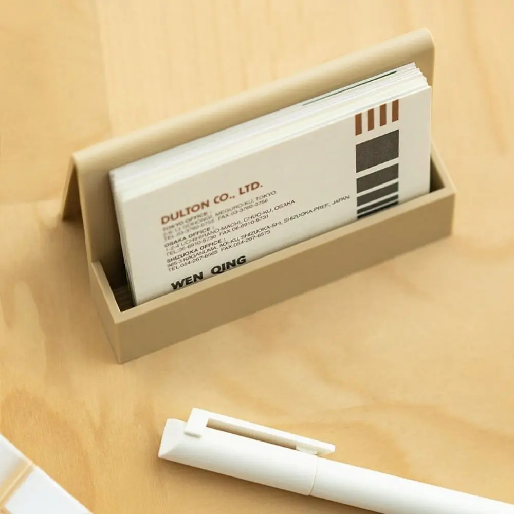 

Non-slip Business Card Holder Fashion Inclined Plastic Cards Display Box Durable Card Holder Accessories for Desk