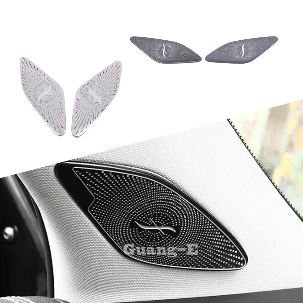 

Внутренняя Передняя головка из нержавеющей стали для Mercedes Benz GLB Class W247 X247 2019 2020 2021 2022 A, рамка колонны с треугольной отделкой