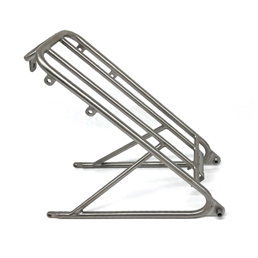 

Durable High Quality Bike Rack Bike Parts Bicycle Accessories Bike Rear Shelf Titanium Alloy For Brompton Racks