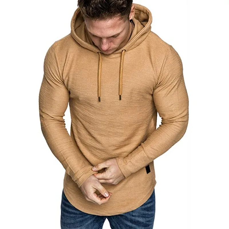 Mens Hoodies Sweatshirts Long Sleeve Casual Solid Color Man hoody For Male Hooded