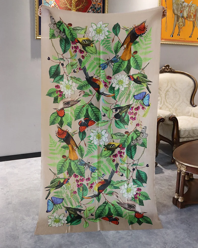 

Luxury brand 100*200cm Scarves 100% pure cashmere scarf for Women Winter Shawls Bufanda Poncho New Long Size Pashmina Lady Wraps