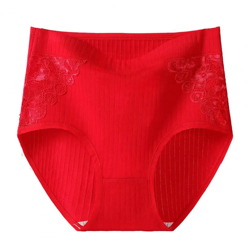 High Waist Underwear Women's Cotton Sweat Absorption Plus Size Fat Large  Lace Briefs Middle Aged Micro Abdominal Lingerie - AliExpress