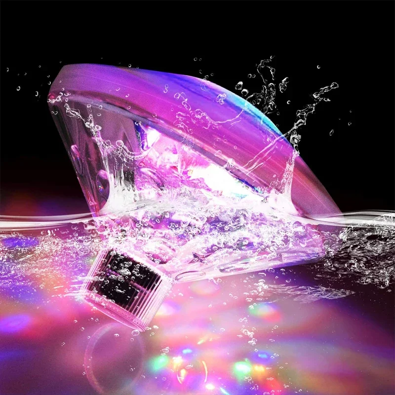 Floating Underwater Light RGB Submersible LED Disco Light Glow Show ...