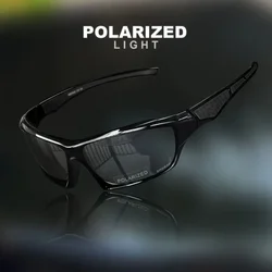 Stylish Polarized UV400 Round Frame Sunglasses (Black)