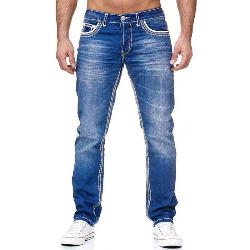 Mens jeans High quality fashion Daily Smart Casual men's stretch pants Street Style Students Vintage trousers Youth Cool Pant