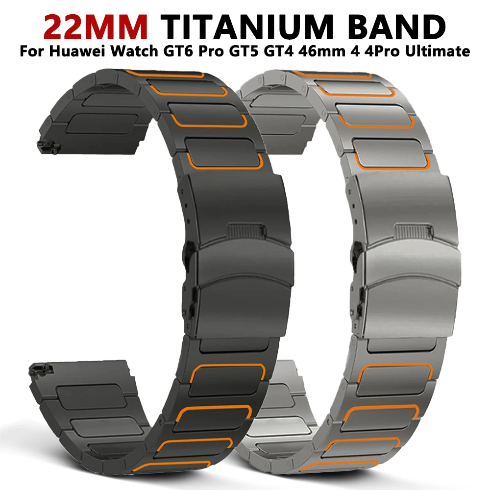 Luxury 22mm Titanium Watch Strap - Premium Design