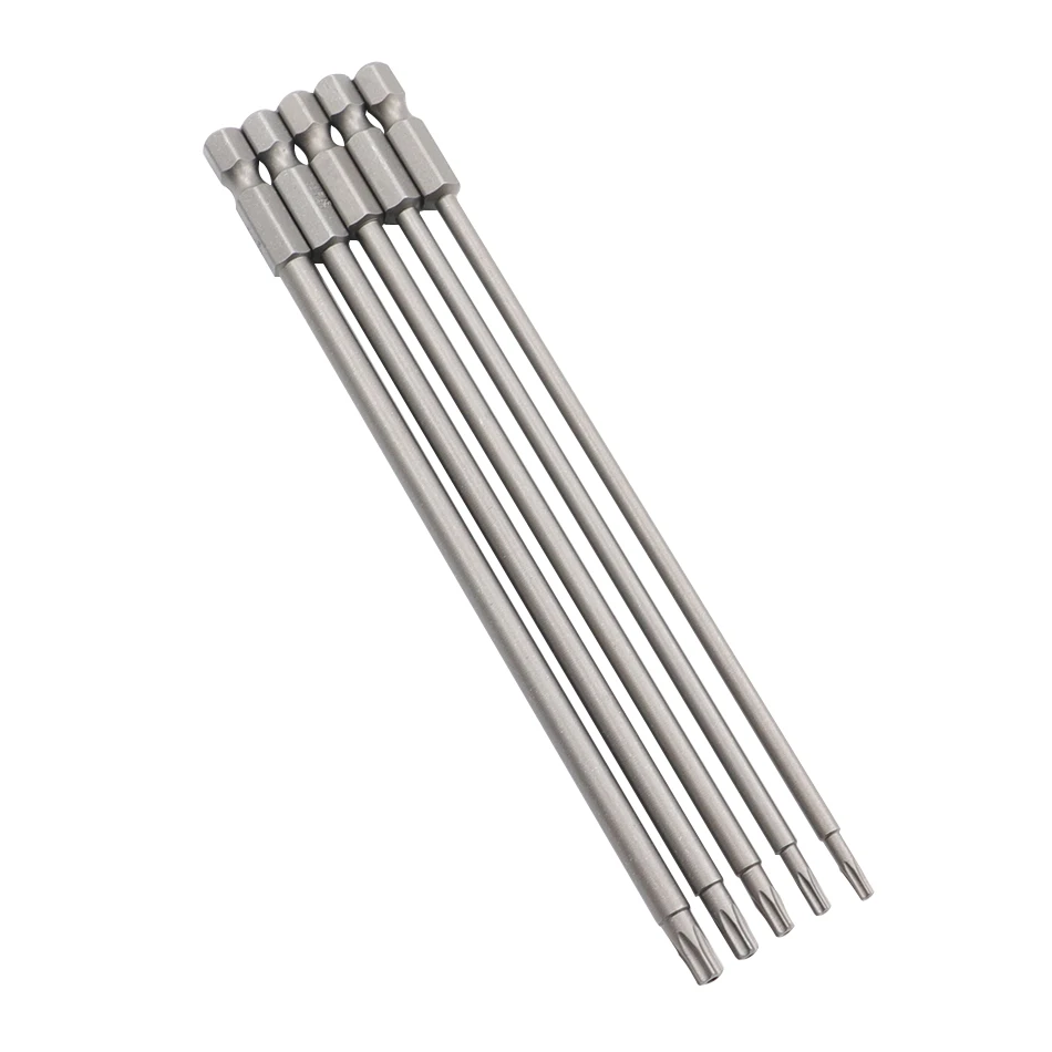 50mm-200mm T6-T45 Magnetic Torx Screwdriver Bits Set Electric Screwdriver head T10 T15 T20 T25 T27 T30 T35 T45 8pcs/12pcs
