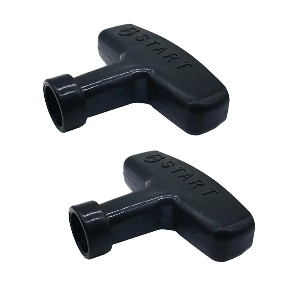 2pcs Pull Start Recoil Handle Black For Honda GX200 GX240 GX270 GX340 GX390 Engine Lawn Mower Generator Starter Handle