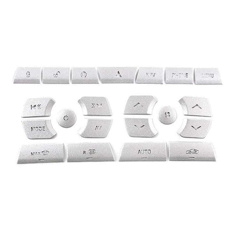 

Car Central Control Multimedia Button Stickers Air Conditioning Button Stickers For Jaguar XF 2012-2015