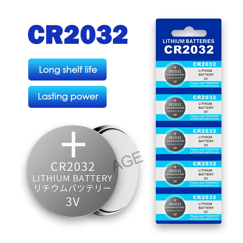 15PCSCR2032CR2032ButtonBattery3VLithiumBatteryForWatchToy