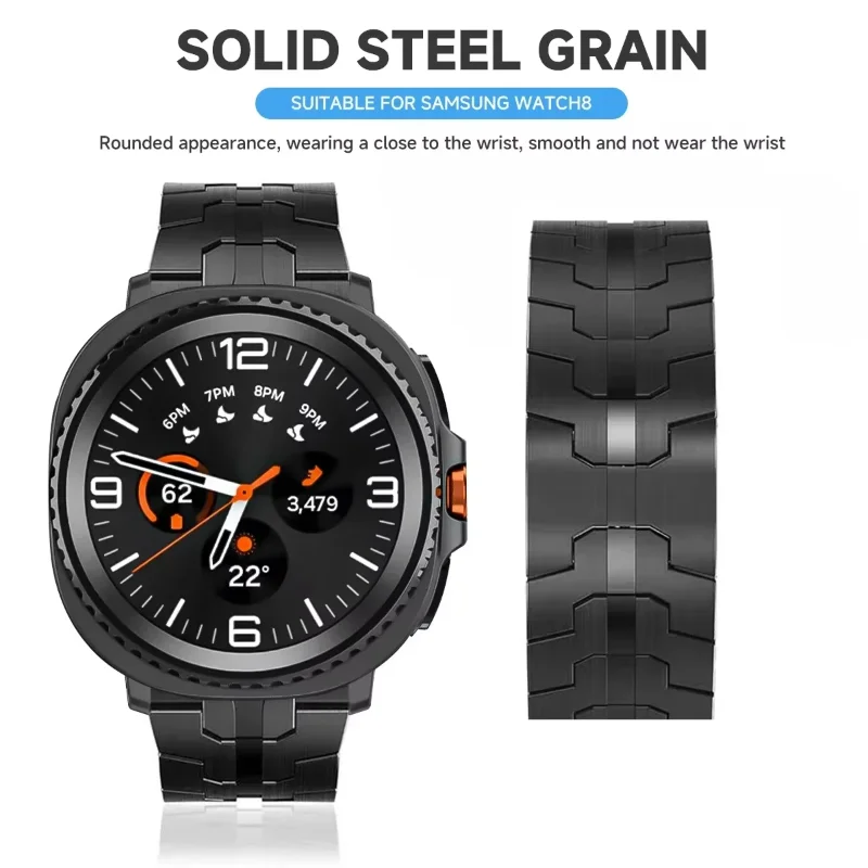 Premium Stainless Steel Watchband - Elegant Metal Strap