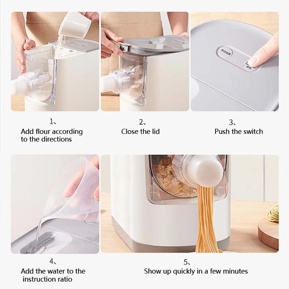 Fully Automatic Noodles Maker Electric Pasta Machine Household Dough Press Intelligent Noodle Machine