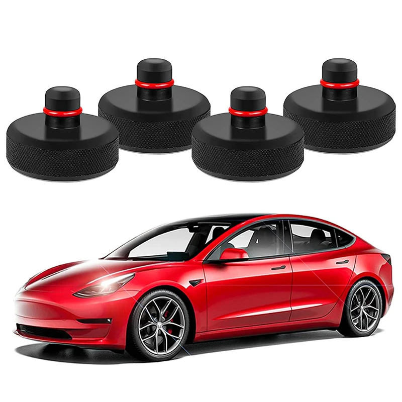 4pcs Lift Jack Stand Rubber Pads For Tesla Model 3 Y S X Floor Slotted