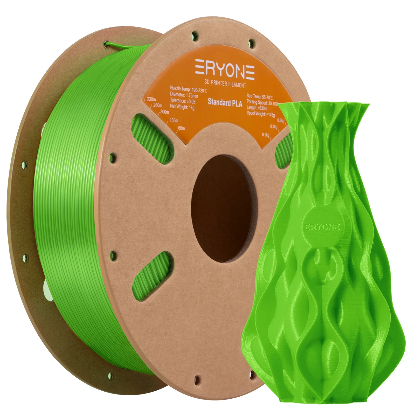 ERYONE 3KG PLA Filament 1,75mm, Standardqualität mit Hoher Zähigkeit, Geringer Verformung, Hervorragende Druckqualität, 1kg Spule – Detail 33