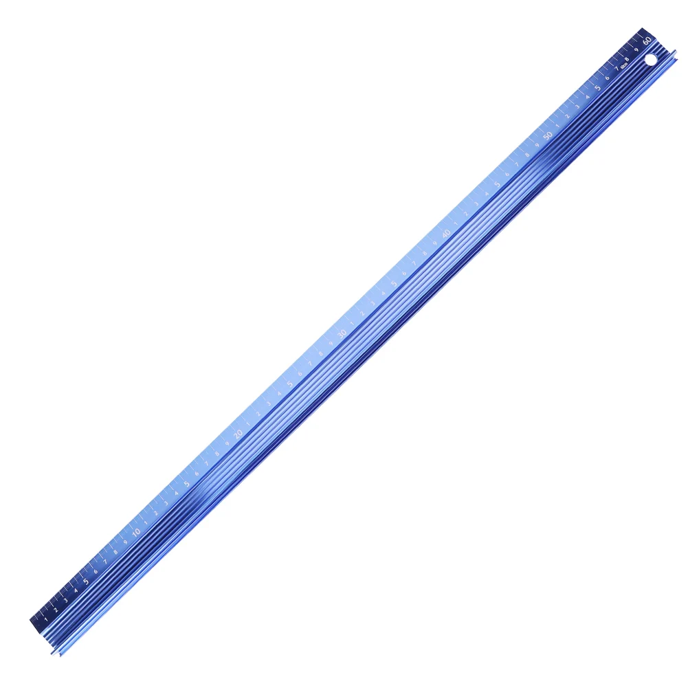 20CM 30CM 45CM 60CM Cutting Ruler Multifunctional Protective Ruler Non Slip Aluminum Alloy Scale Ruler Measurement Drafting Tool — Color: 600mm