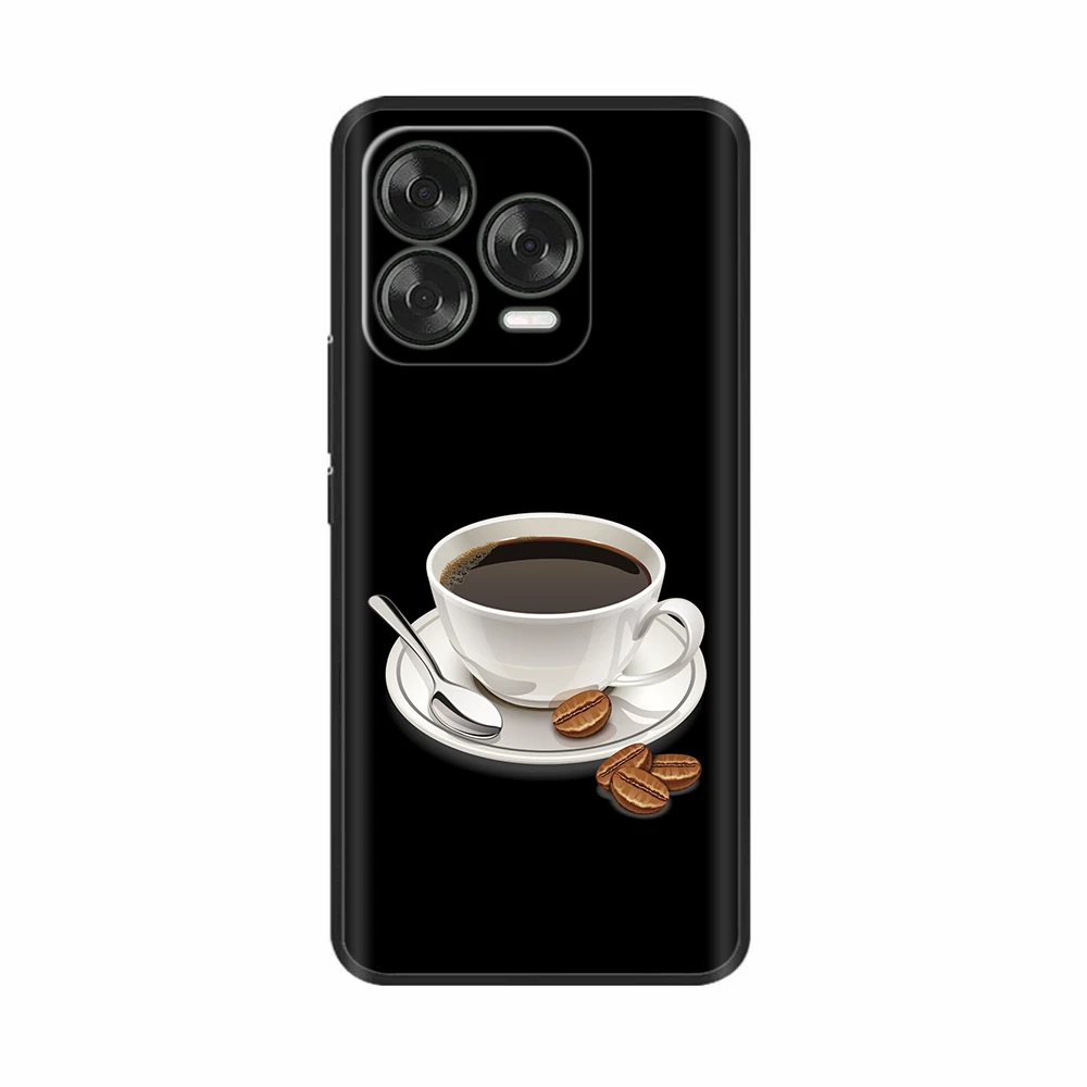 Luxury Black Silicone Back Cover - Elegant Design Case