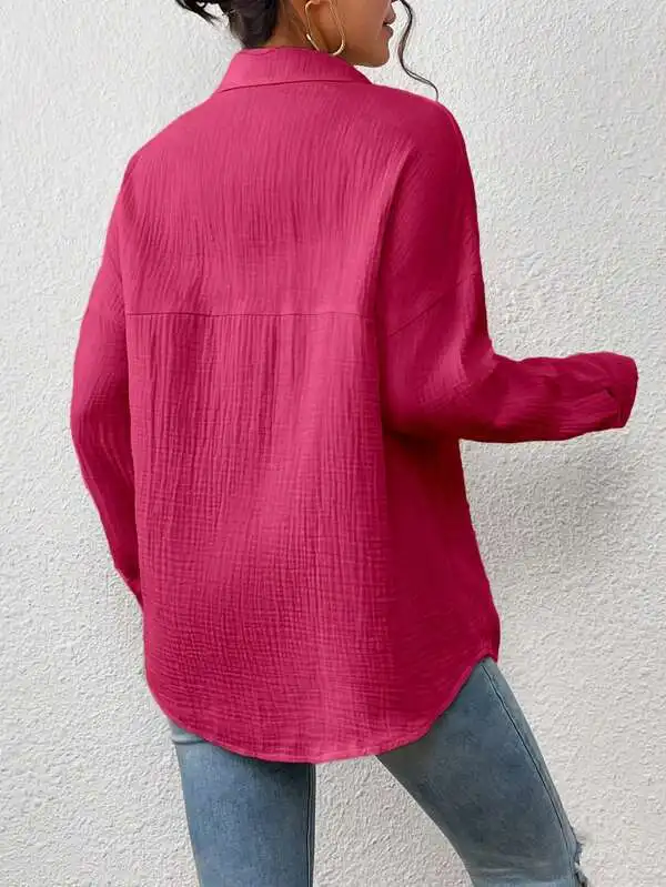 Detalhe da Camisa Feminina Viscose