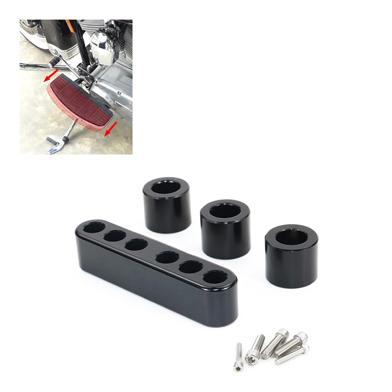 

Footrest Spacer Driver Floorboard Extension Kit Foot Pegs Support Spacer Aftermarket fit for Harley Touring FLHT FLHR FLTR FLHX