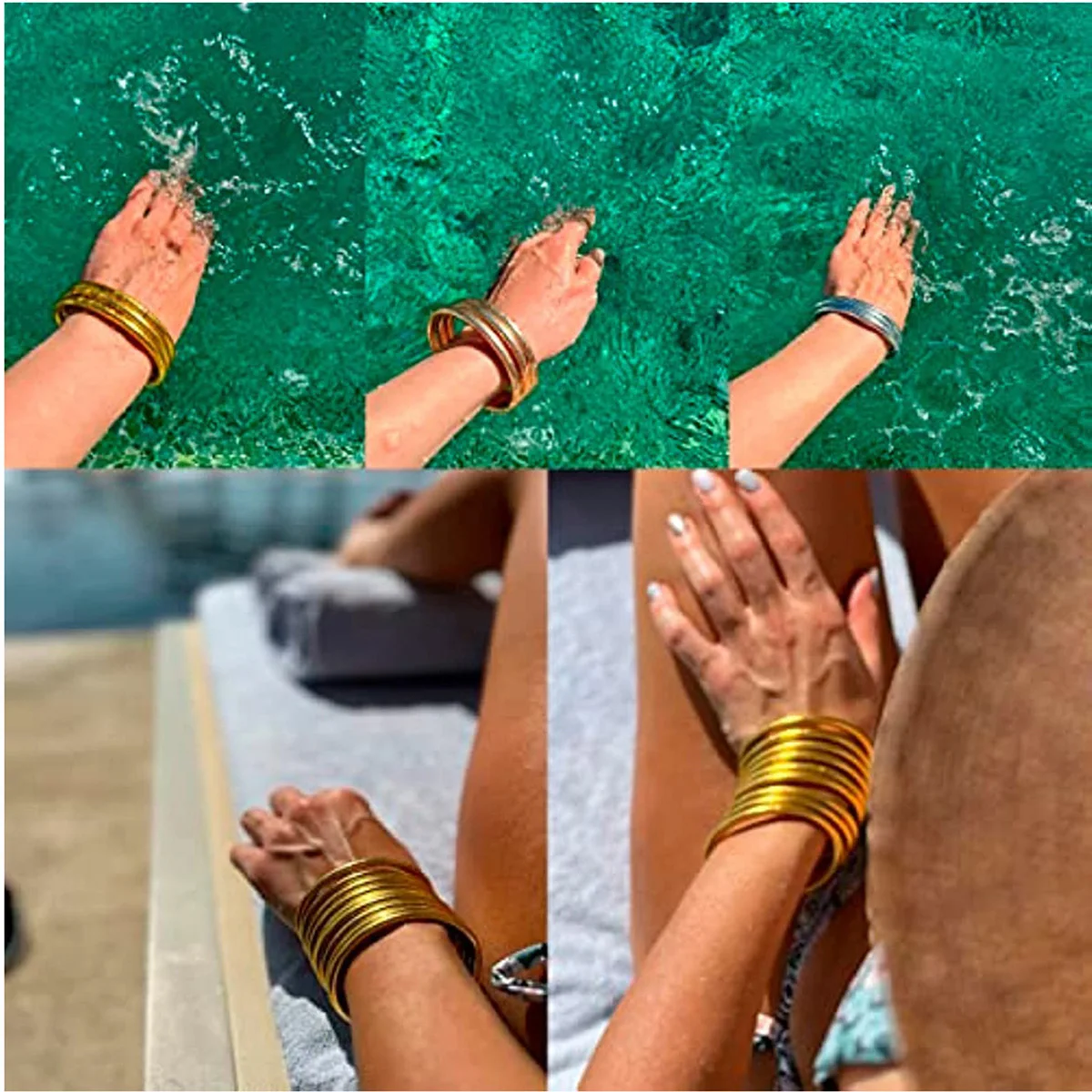 9pcs/set Mix Gold Bowknot Jelly Bangle Tibetan Buddha Girl Bracelet Color Mantra Buddhist Bracelet Friendship Bracelet For Women 6