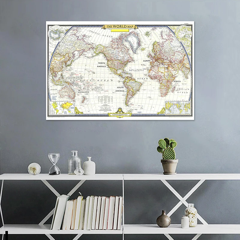 Рисунок 6 - Карта мира в стиле ретро 1951