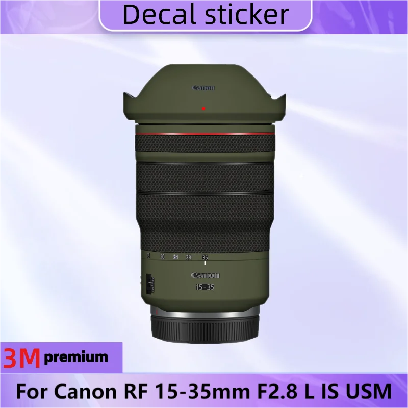 Per Canon Rf 15-35Mm F2.8 L Is Usm Lens Sticker Pellicola Protettiva Per Decalcomanie Della Pelle Cappotto Protettivo Antigraffio Rf15-35 15-35/F2.8