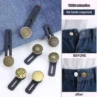6 pcs Jeans and Pants Button Extenders: Universal Wait Expanander for Women and men, Instant Band Extension Solution 1