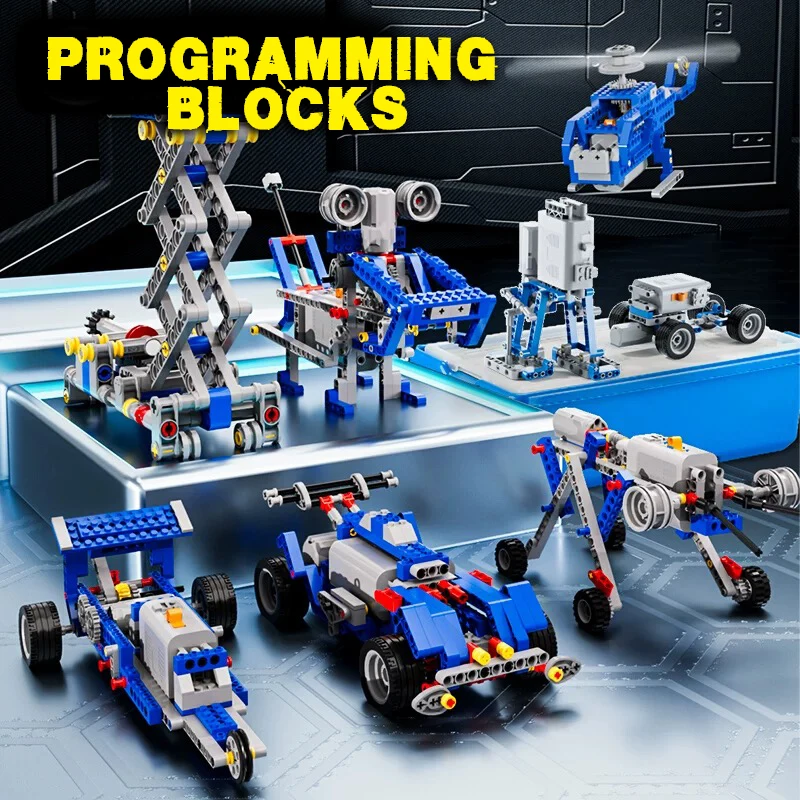 Building Blocks 9686 Programmable Robot Power Group Accessories Programmable Motor for Building Block Cars Robots