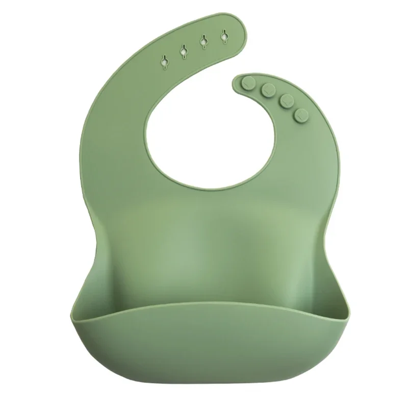 Baby Lunch Apron 1PC Toddler Silicone Bibs Waterproof Saliva Cartoon Feeding Bib