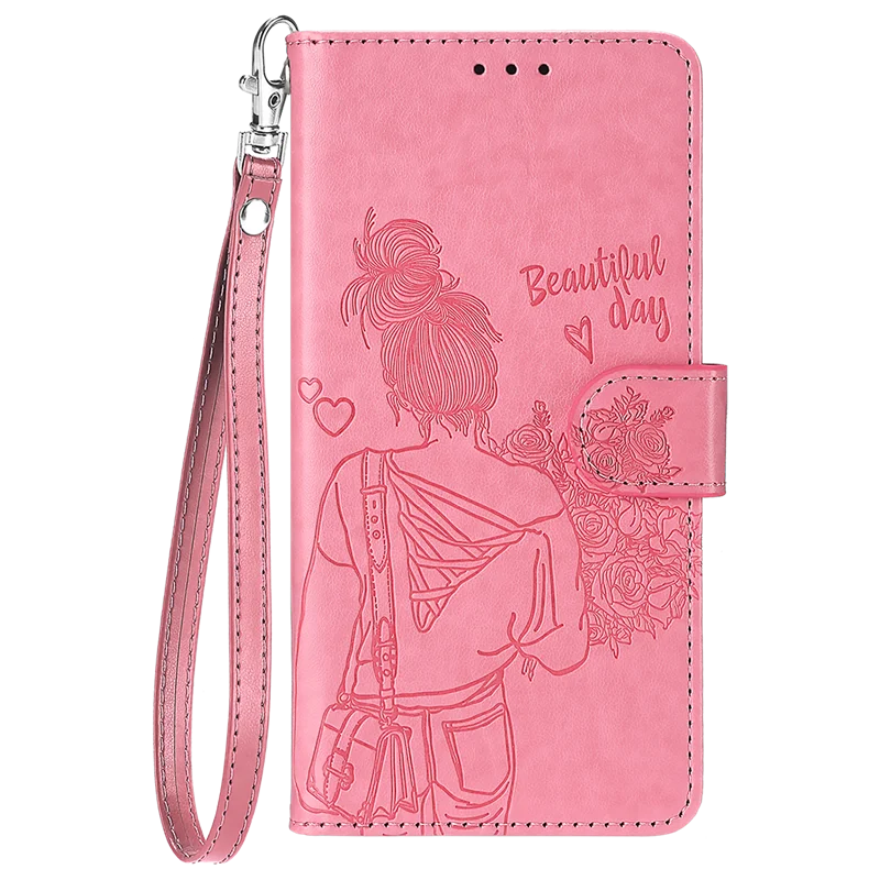 Leather Flip Wallet Phone Case with Magnetic Closure - Magic 6 Series
