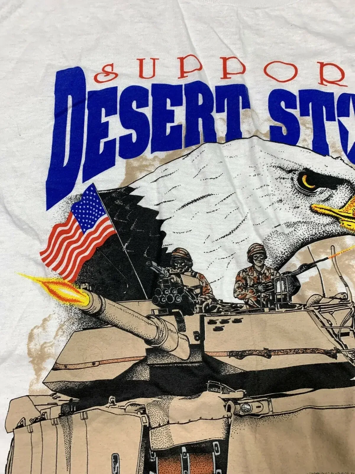 VTG Operation Desert Storm T-Shirt Military Tank Men's 100% Cotton Casual T-shirts Loose Top Size S-3XL 5