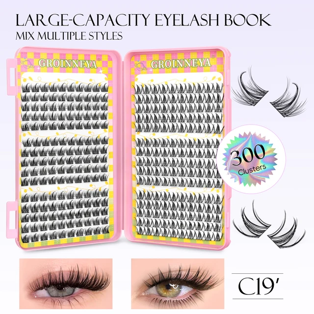 GROINNEYA Premium Cluster Lash Extension Kit 4