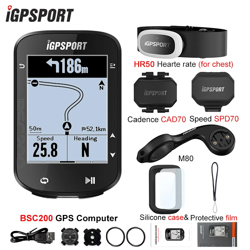 ワイヤレスGPS走行距離計,Igpsport-bsc200c, bsc200, bsc100s