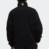 Adidas veste chaude officielle à trois rayures pour hommes et femmes en laine d'agneau à col montant HC0325 3