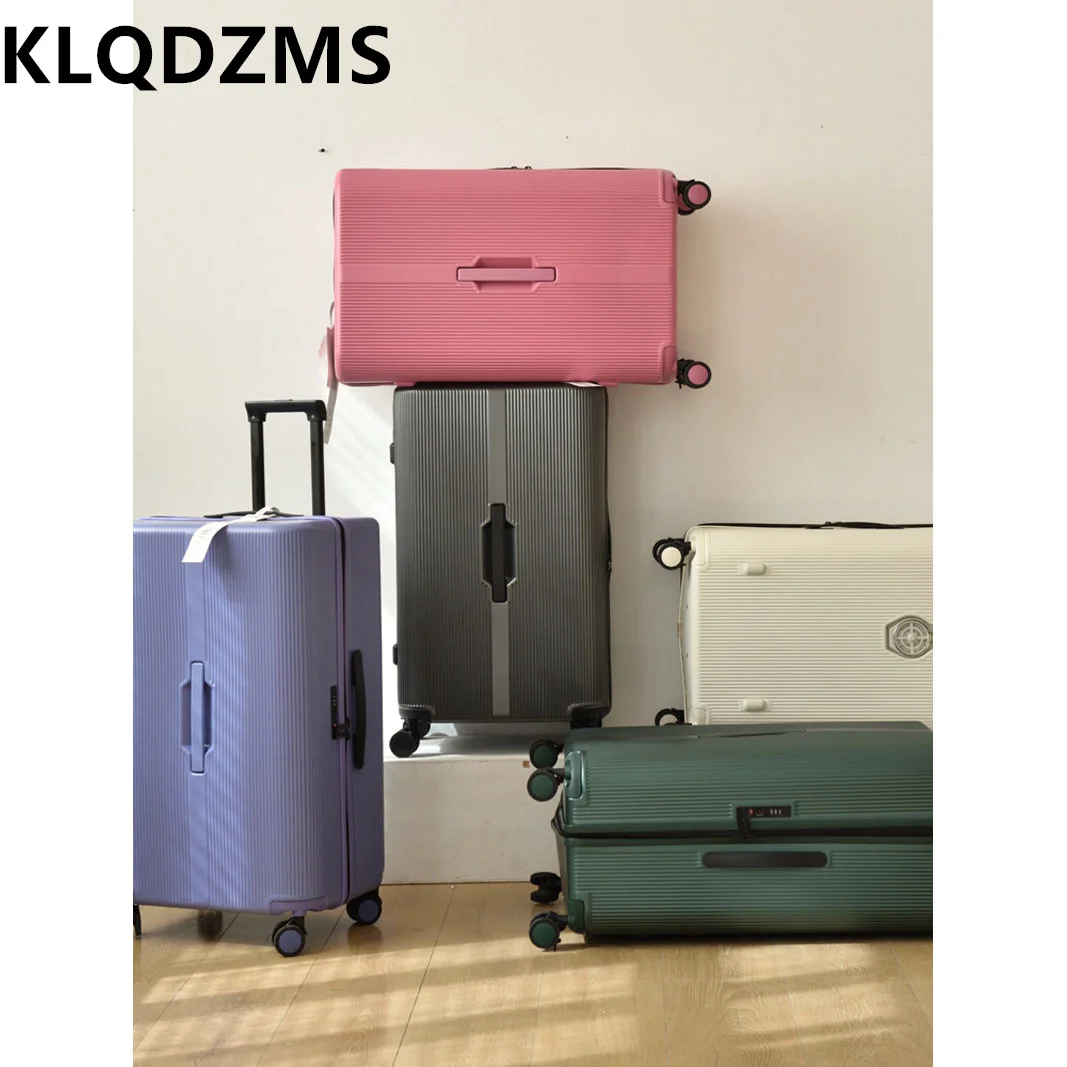 

KLQDZMS PC Luggage Ultra-light High-capacity Trolley Case 20 Inch Boarding Box Ms. 24 "28 Password Box with Wheels Suitcase