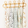 HappyFlute 5Pcs/set Muslin Swaddle Feeding Burp Cloth Newborn Soft Cotton Baby Blanket 60*60cm 5