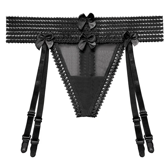 Fashion Pure Desire White Sexy GString Panites With Suspenders