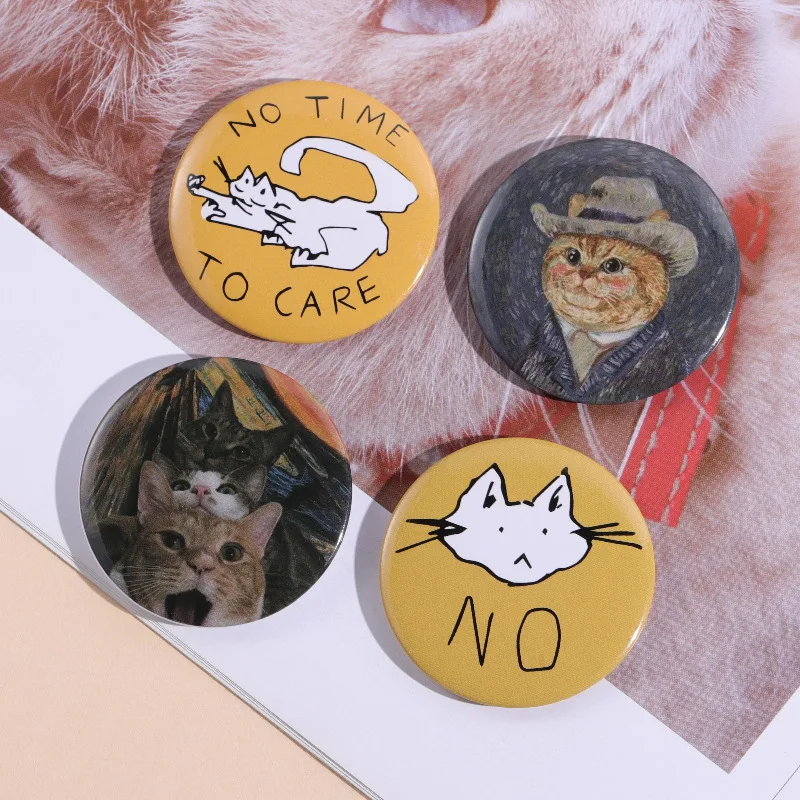 New Tinning Soft Button Pin Fashion Caring Brooch Animal Cat I LOVE EMO Pin  Lapel Badge Jewelry Accessories Gift for Friends - AliExpress