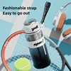 800ml Leakproof Tritan Dual-Mouth Bottle BPA-Free Sports Water Cup with Straw Tea Strainer & Carry Strap-Gym Hiking Essentials 4