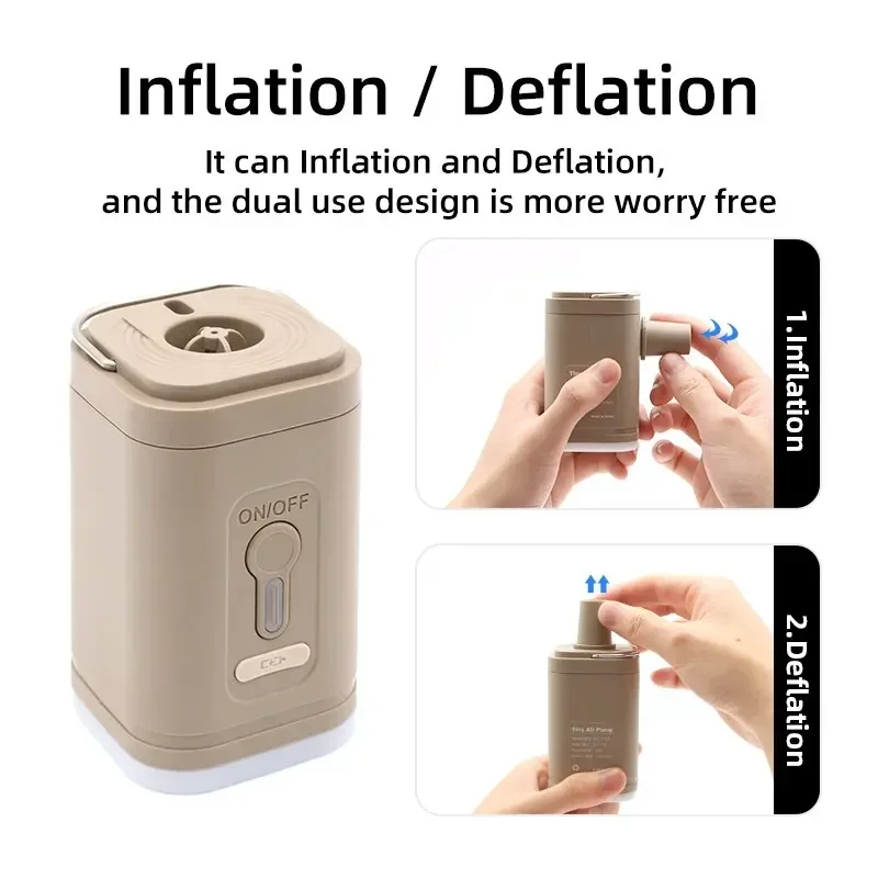 Electric Air Pump Portable Wireless Air Compressor Inflator/Deflator Pumps For Inflatable Cushions Beds Boat Swimming Ring air pump electric air pump