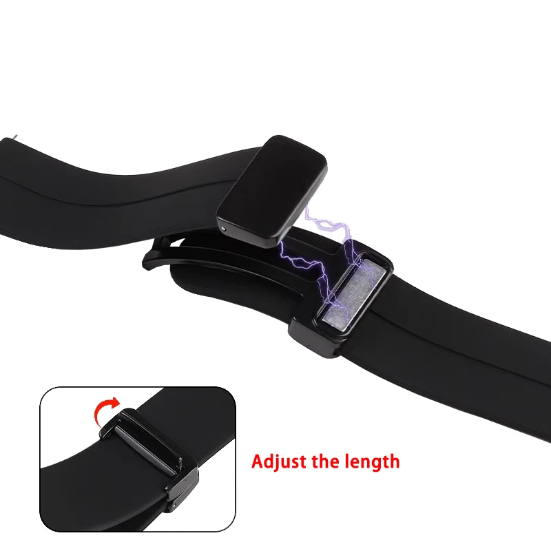 Magnetic Buckle Silicone Strap Replacement Wristband