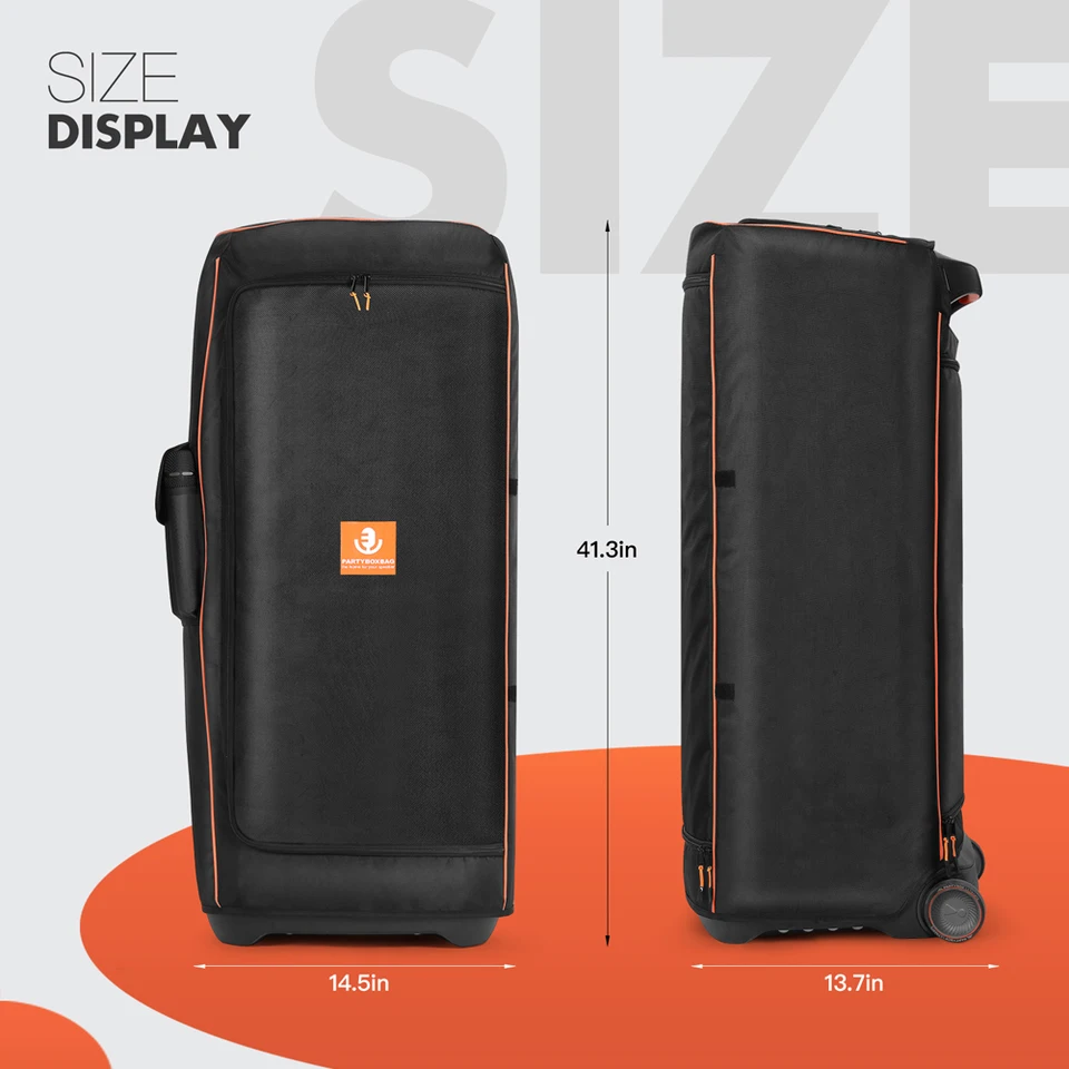 Custodia Antipolvere Per JBL PartyBox 110/120 – Cover Con Tasca Microfono, Tessuto Elastico Nero, 53x25,8x21,5 Cm