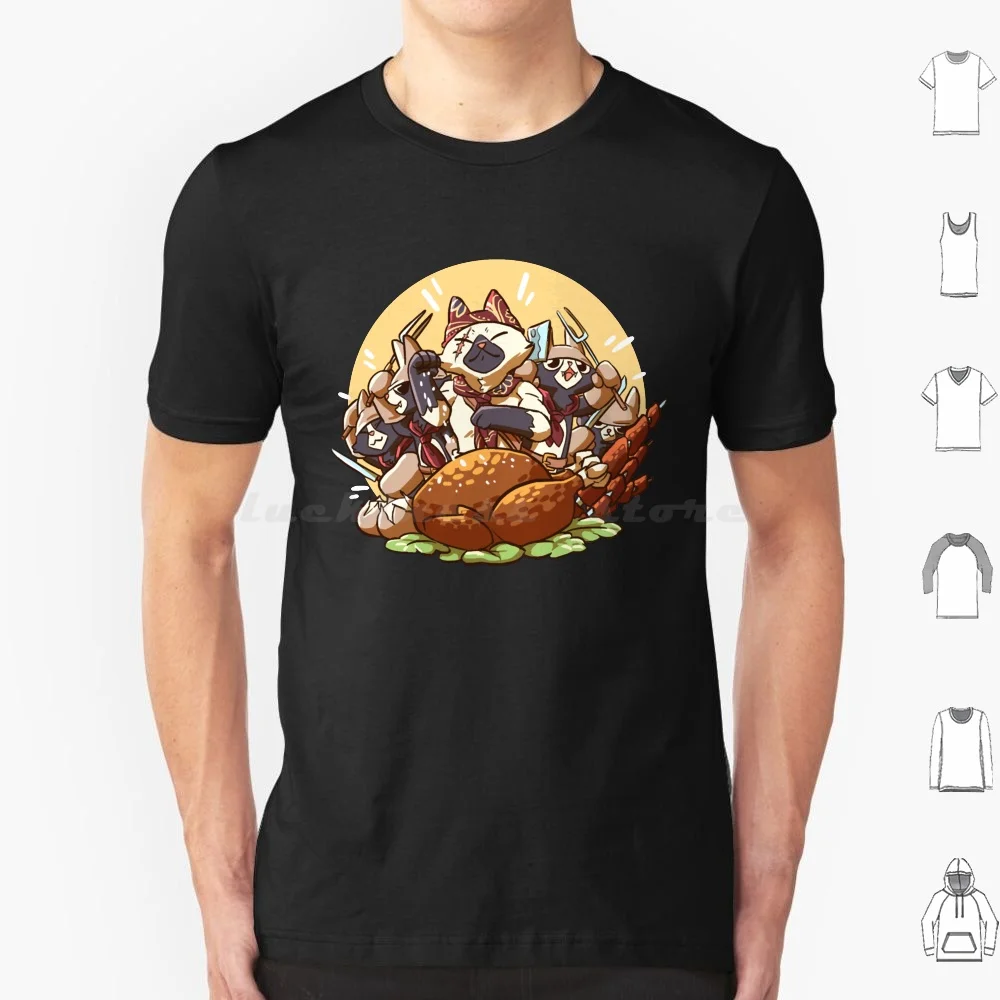 Meowscular Chef Bae T Shirt Uomo Donna Bambini 6Xl Monsterhunter Monster Hunter World Monster Hunter World Palico Meowscular Chef
