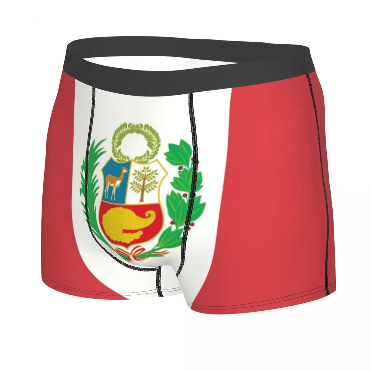 Male Fashion Flag Of Peru, Peruvian Flag Underwear Boxer Briefs Men Stretch Shorts Panties Underpants 2