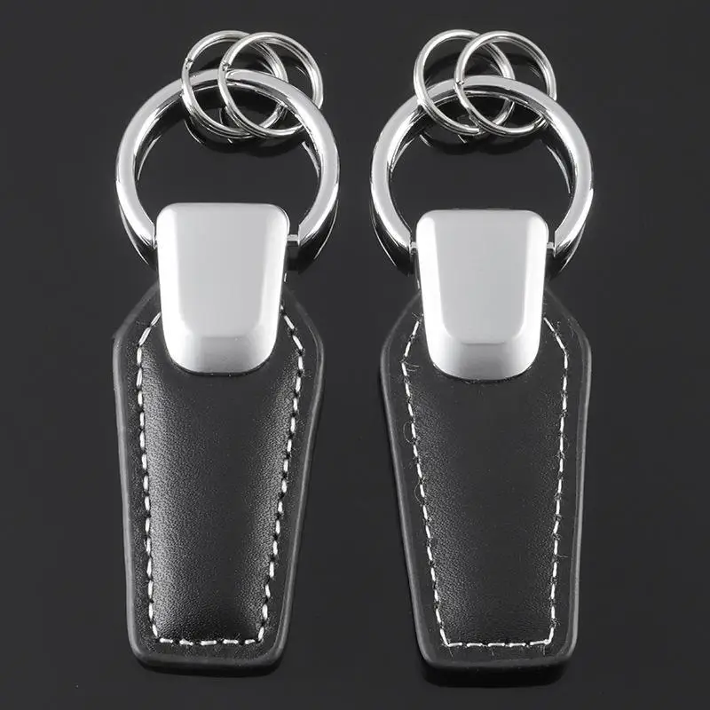 Portachiavi in Pelle per Auto, Lussuoso e Minimalista, con Ciondolo a Scomparsa, Portatile per Proprietari di Auto, Accessorio da Viaggio e per Uso Esterno - immagine 2